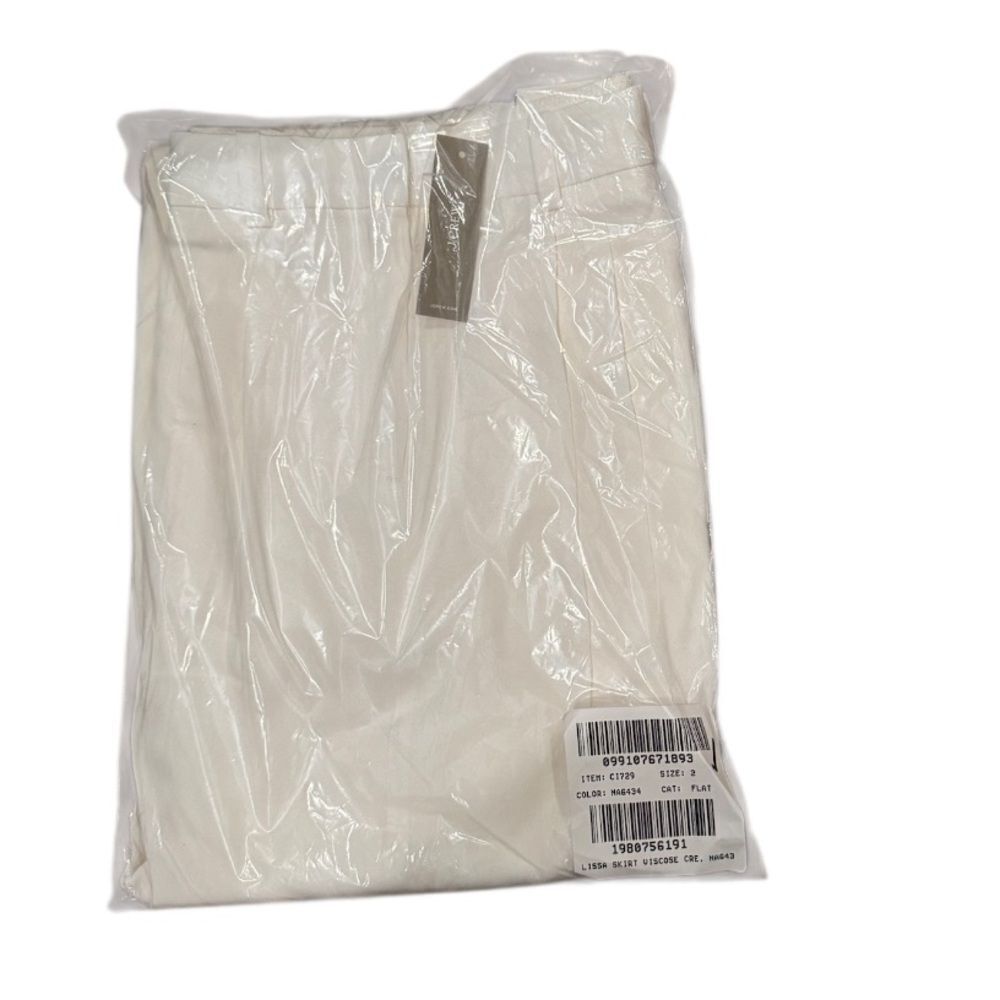 NWT J CREW Trouser maxi skirt in viscose crepe in Ivory - Picture 7 of 8